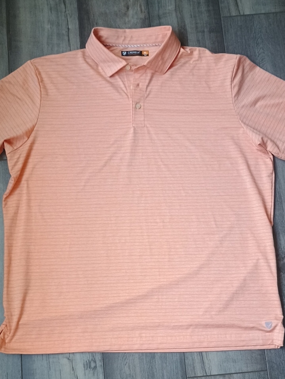 Daniel Cremieux Men's Light Peach Short Sleeve Polo